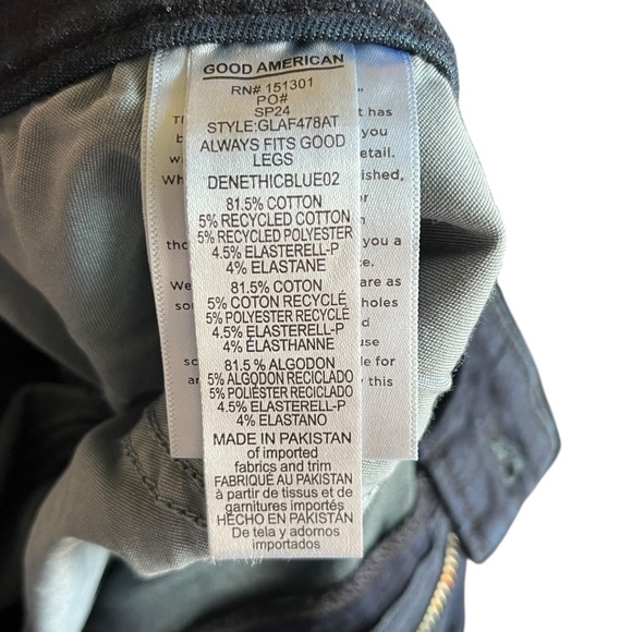 NWT Good American Good Legs Skinny Jeans Deep Indigo Blue 28/32 Plus - Picture 11 of 12